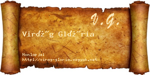 Virág Glória névjegykártya